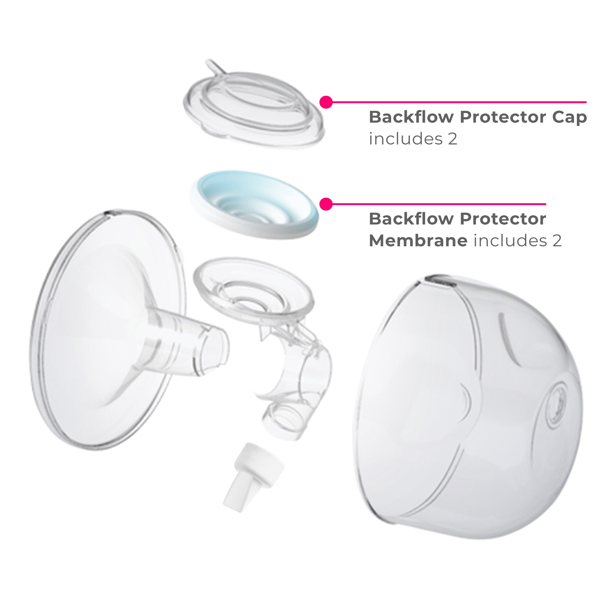 CaraCups Backflow Protector Replacement Kit