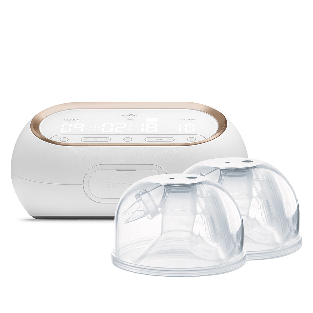On-the-Go Plus Synergy Gold® Portable Breast Pump & CaraCups Wearable Milk Collection Hands-Free Inserts