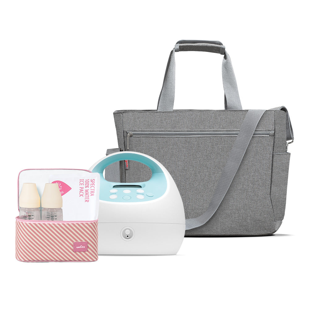 S1 Plus Rechargeable Pump Bundle - Tote & Pink Cooler
