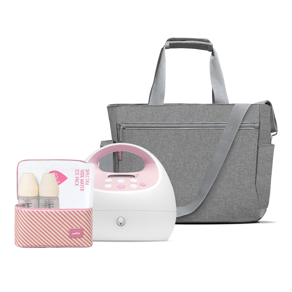 S2 Plus Electric Pump Bundle - Tote & Pink Cooler