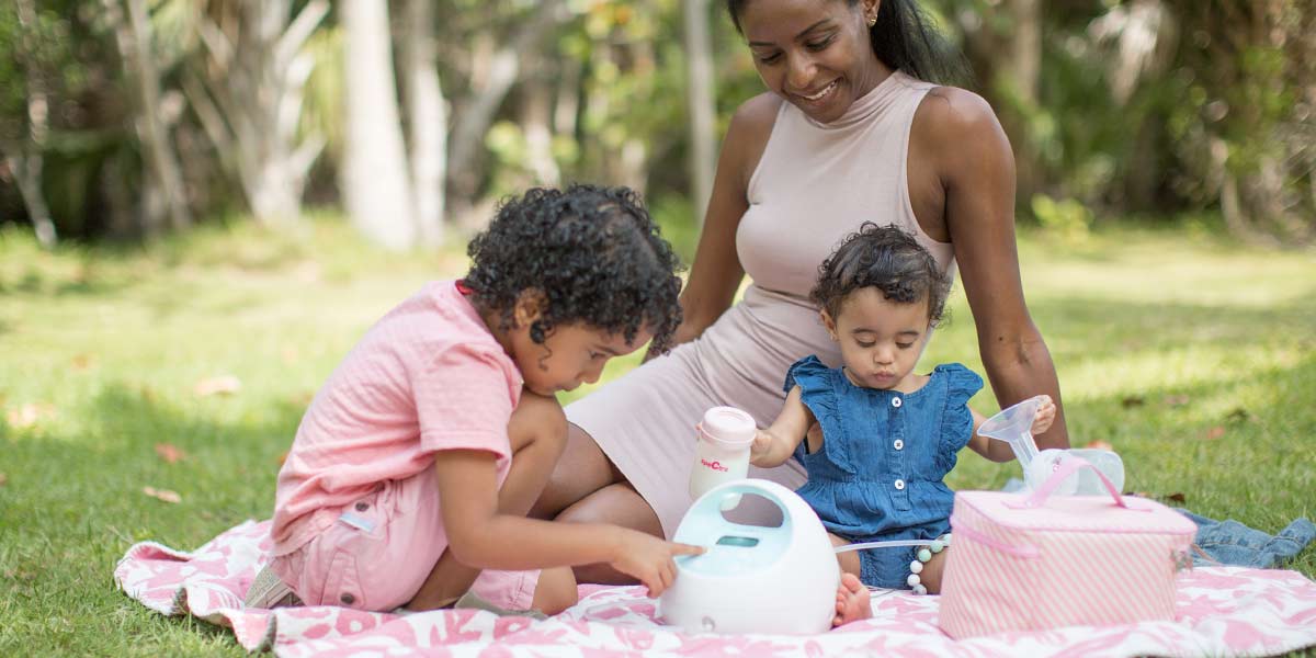breast pumping at the park