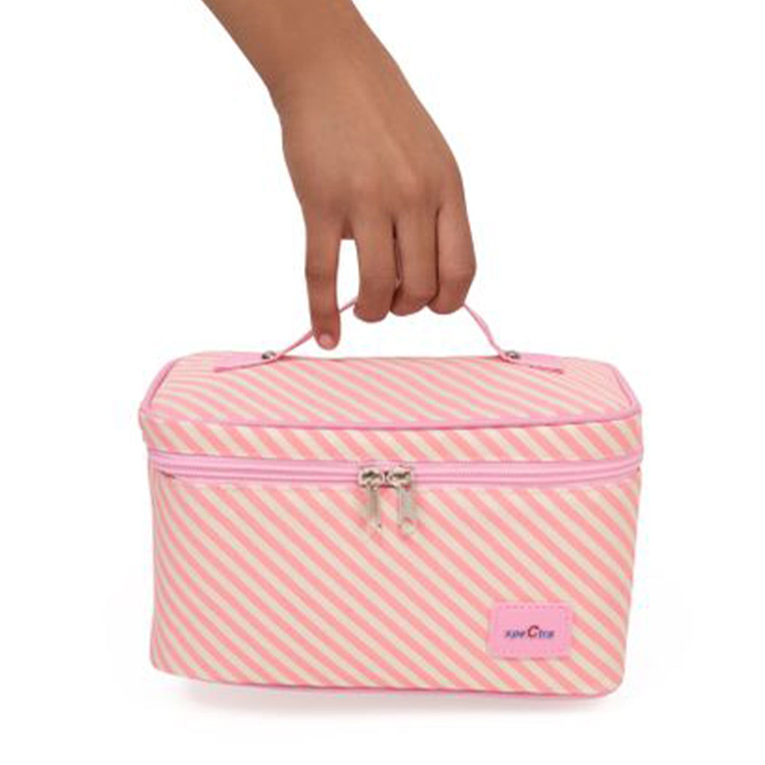 Pink Cooler with Ice Pack and Wide Neck Bottles Kit