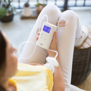 single breast pumping with the 9plus breast pump